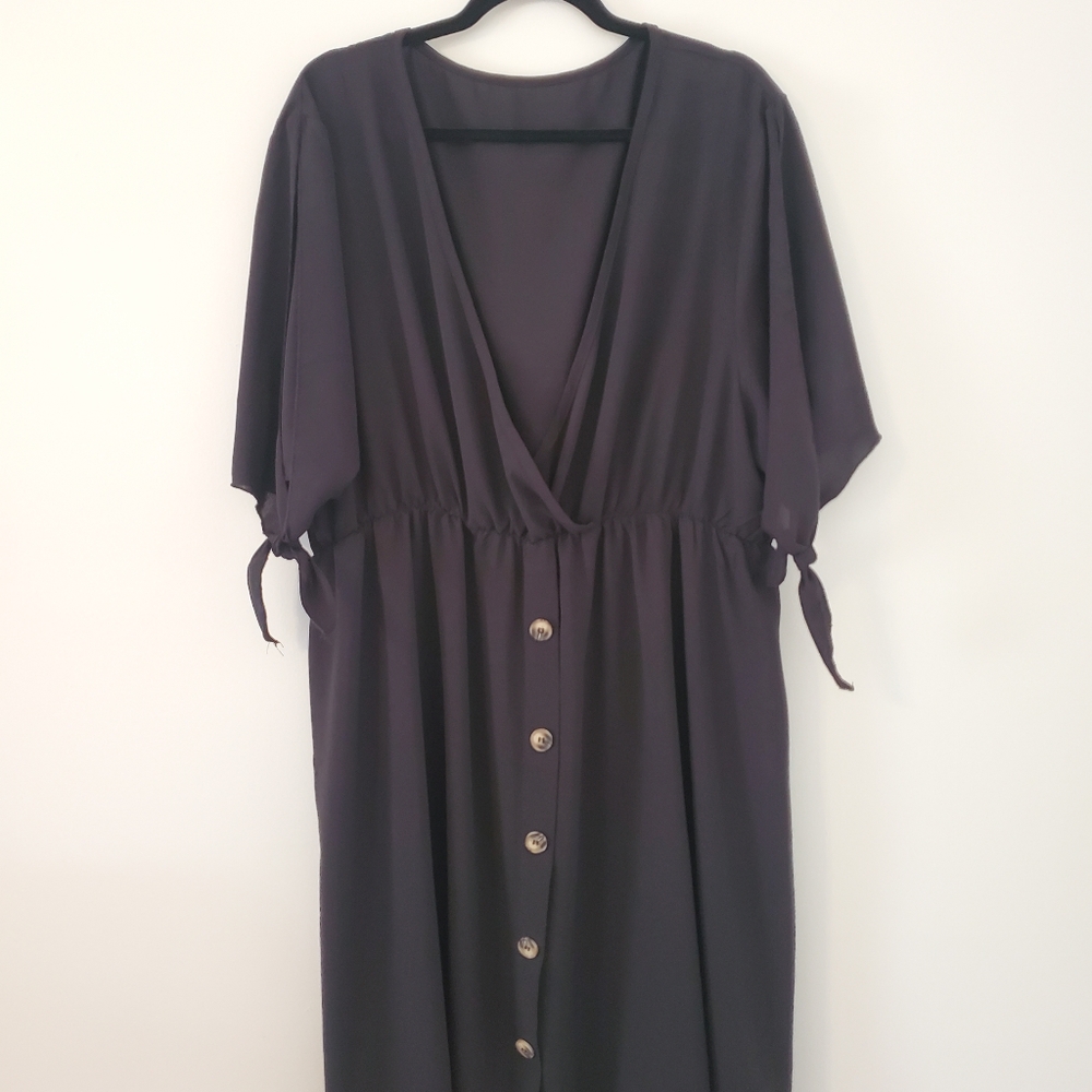 2X Shein black dress